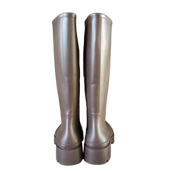 Jeffrey Campbell Rainpour Waterproof Rain Boots Brown Women’s Size 9 - Picture 6 of 12